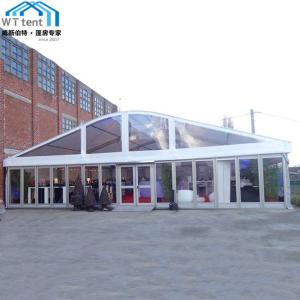 Quality Large Transparent Arcum Tent Glass Wall Galvanized Steel Connector wholesale