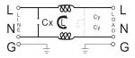 DAI1 1A 3A 6A 10A IEC outlet IEC emi line filter