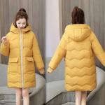 Winter Puffer Jacket Ladies Warm Hooded Cotton-Padded Clothes Thick Padded