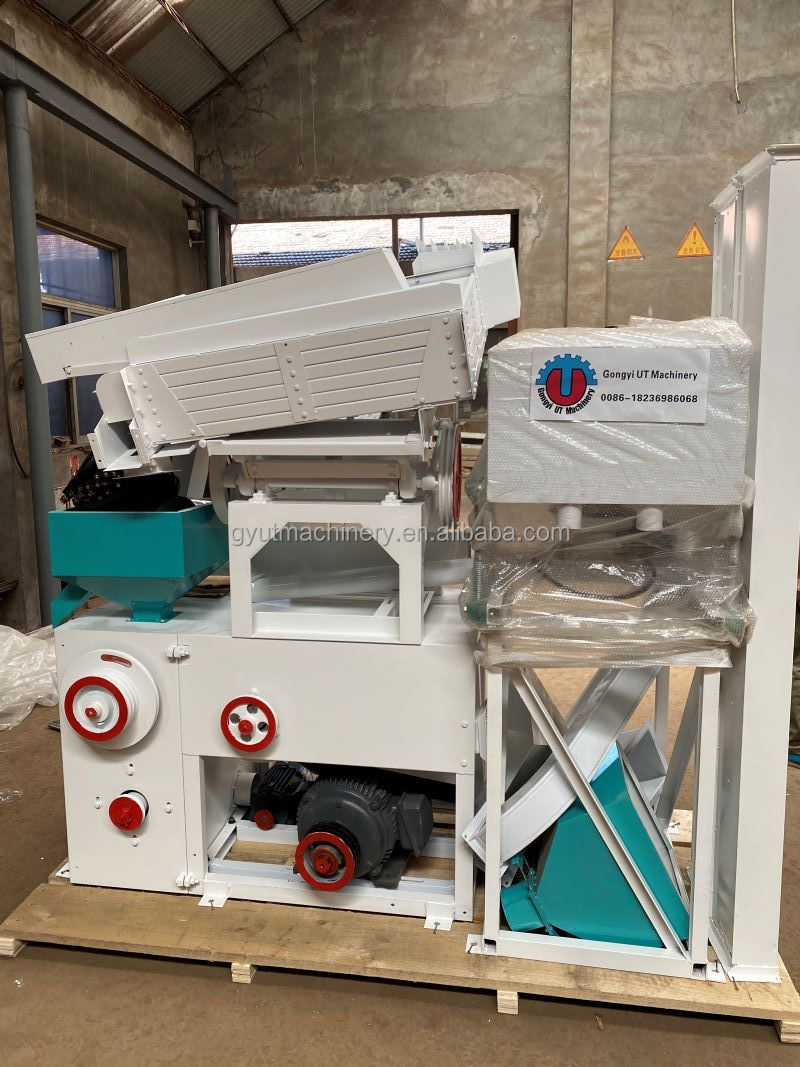 Small Rice Milling Machine with Paddy Husking and Rice Polishing Rollers in Nigeria