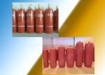 Height 500-1000mm Gaseous Fire Cylinder 50L White Or Black color