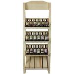 Pine Wood Wine Storage Display Stand Display Shelf Wine Display Rack Natural