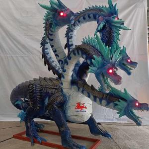 Quality vivid sound Realistic Animatronic Animals Chinese Mythology Monsters Jiuying wholesale