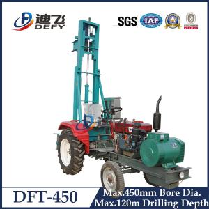 Quality 120m Drilling Depth DFT-450 Tractor Mounted Water Boring Machines for Sale wholesale