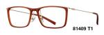 Plastic Light Style Full Rim Eyeglass Frames Metal Temple Square