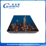 Glass + Gob Cover + Iron Frame Can Bear 500kg/㎡ External Video Floor Tile Wall