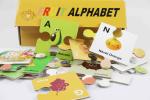 2.5mm Thickness Fruit Alphabet Puzzle 28pcs Varnish Finishing