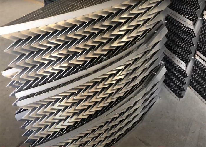 SS304L Refinery Height 245mm Vane Pack Separator High Dehydration Rate
