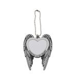 Sublimation Angel Wing Blank Car Hanging Ornament Pendant Love Heart Shaped