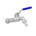 Media Water Stainless Steel Water Valve Faucet Bibcock at for Normal Temperature
