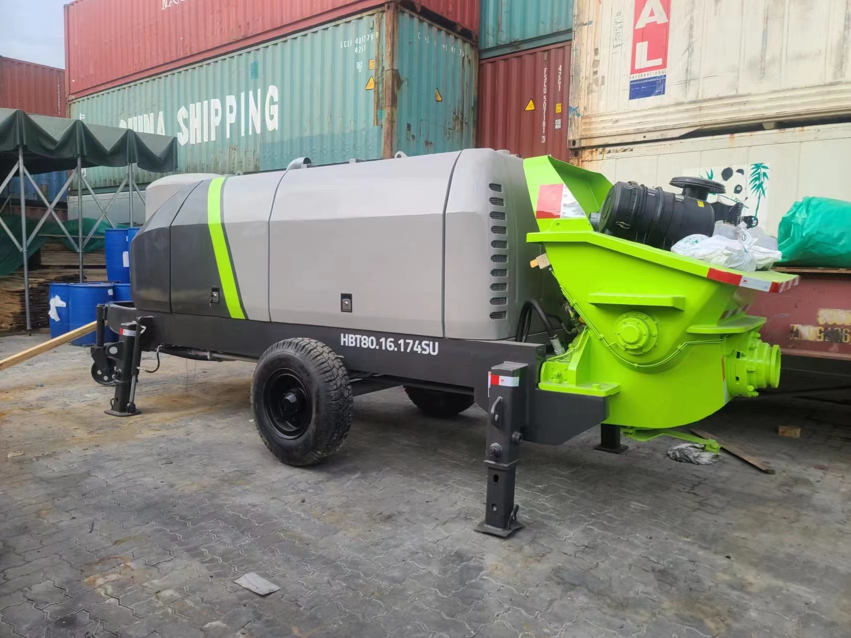 Refurbished Zoomlion Shacman Trailer Pump HBT80 HBT90 PLC Control System