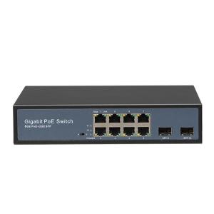 Quality 10/100/1000M Fiber Optic POE Switch 8 Port Fiber To Ethernet Converter Switch wholesale