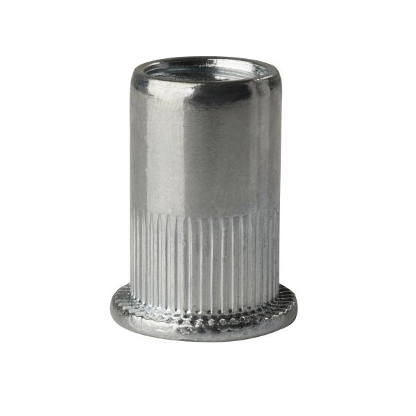 Cheap Flat Head Rivets Nut With Vertical Grain ML08AL Zinc Plated Cold Heading Steel for sale