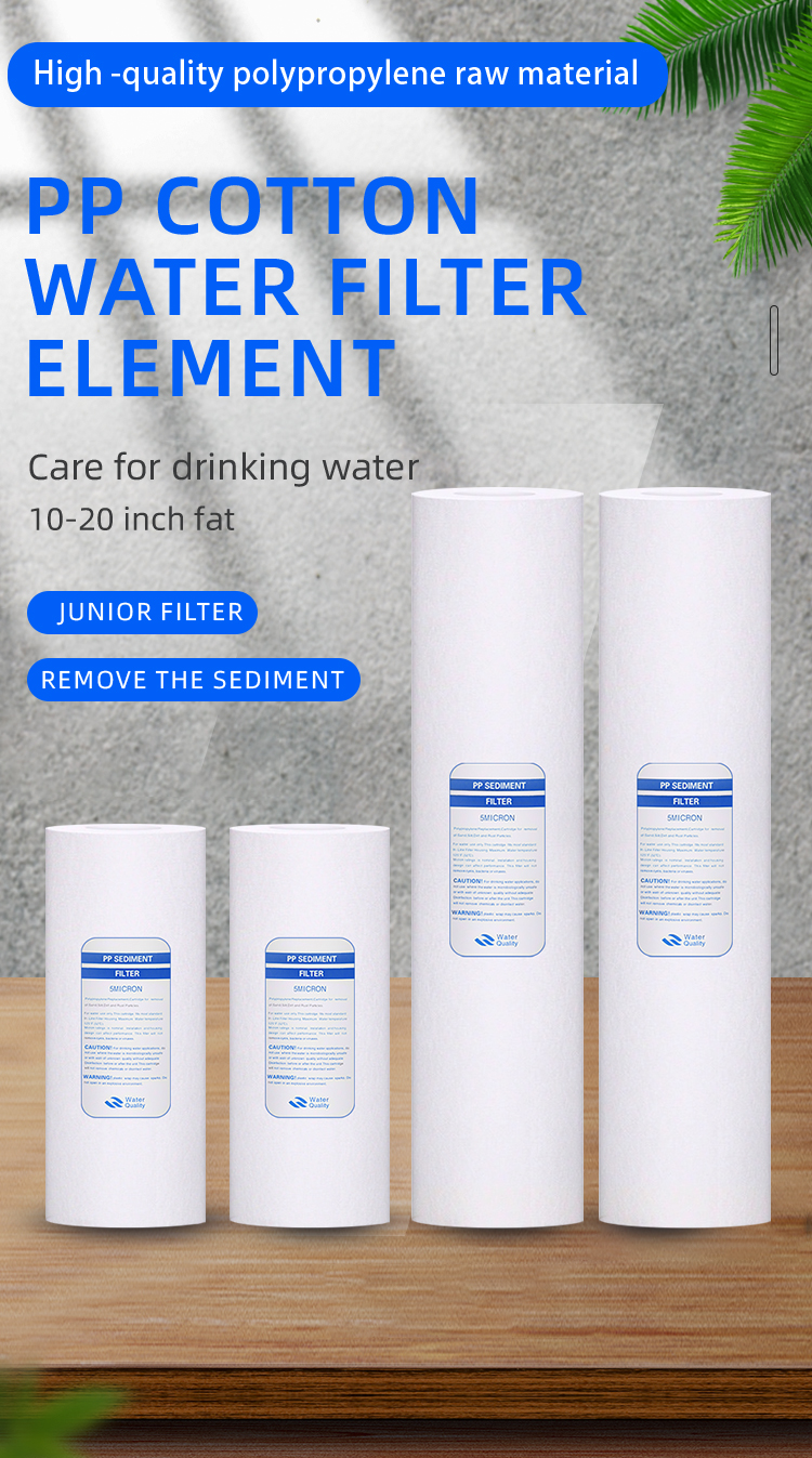 Large Diameter 20 Inch PP Sediment Filter Cartridges for Water Filtration Replacement