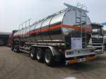 Oil Tank Trailer Fuel Delivery Truck Semi Trailer 45CBM Aluminium Alloy Thermal