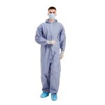 non woven Disposable Work Coveralls Nylon zipper EN 1073 2