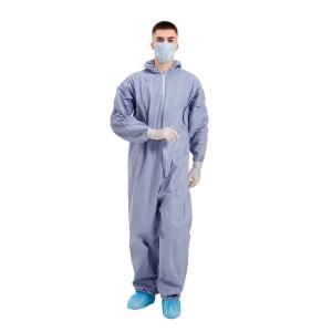 Quality non woven Disposable Work Coveralls Nylon zipper EN 1073 2 wholesale