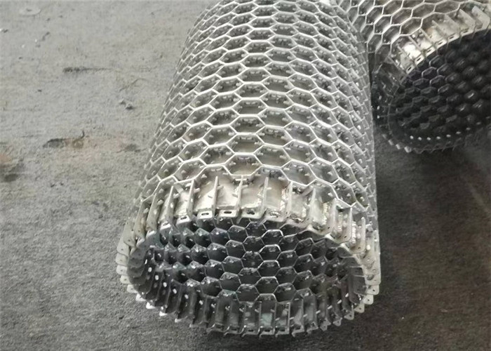 Flex Stainless Steel Expanded Metal Grating Refractory Lining Hexmesh