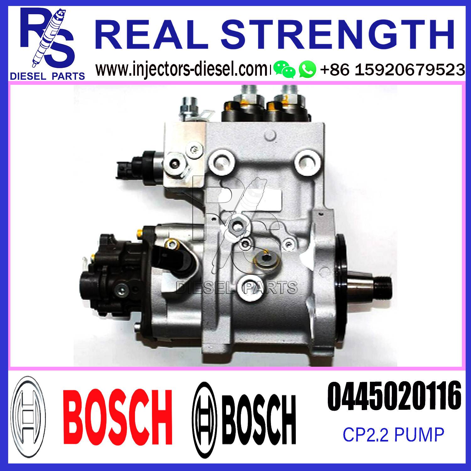 Common rail fuel injection pump CP2.2 0445020116 for WEICHAI Diesel engine
