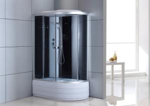 Quality 4mm 1200×800×2150mm Shower Pods Cabins Grey Aluminum Frame wholesale