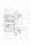 Catalog 128-1827 Steel CATERPILLER Excavator Final Drive Motor E312A