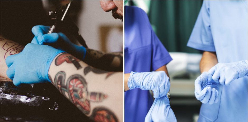 Odorless Disposable Medical Gloves Nitrile Powder Free Gloves