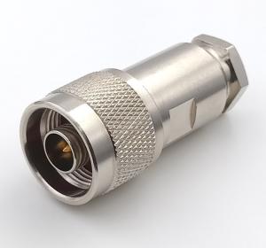 Quality Male N Type RF Coaxial Connectors Panel Mount 50 Ohm DC 6GHz Customized Size wholesale