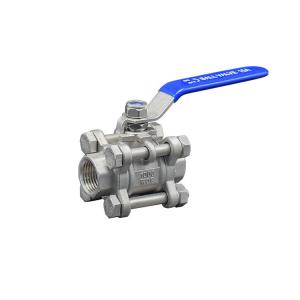 Quality Thread Connection 3 Piece Stainless Steel Floating Ball Valve for Chemical Industry wholesale
