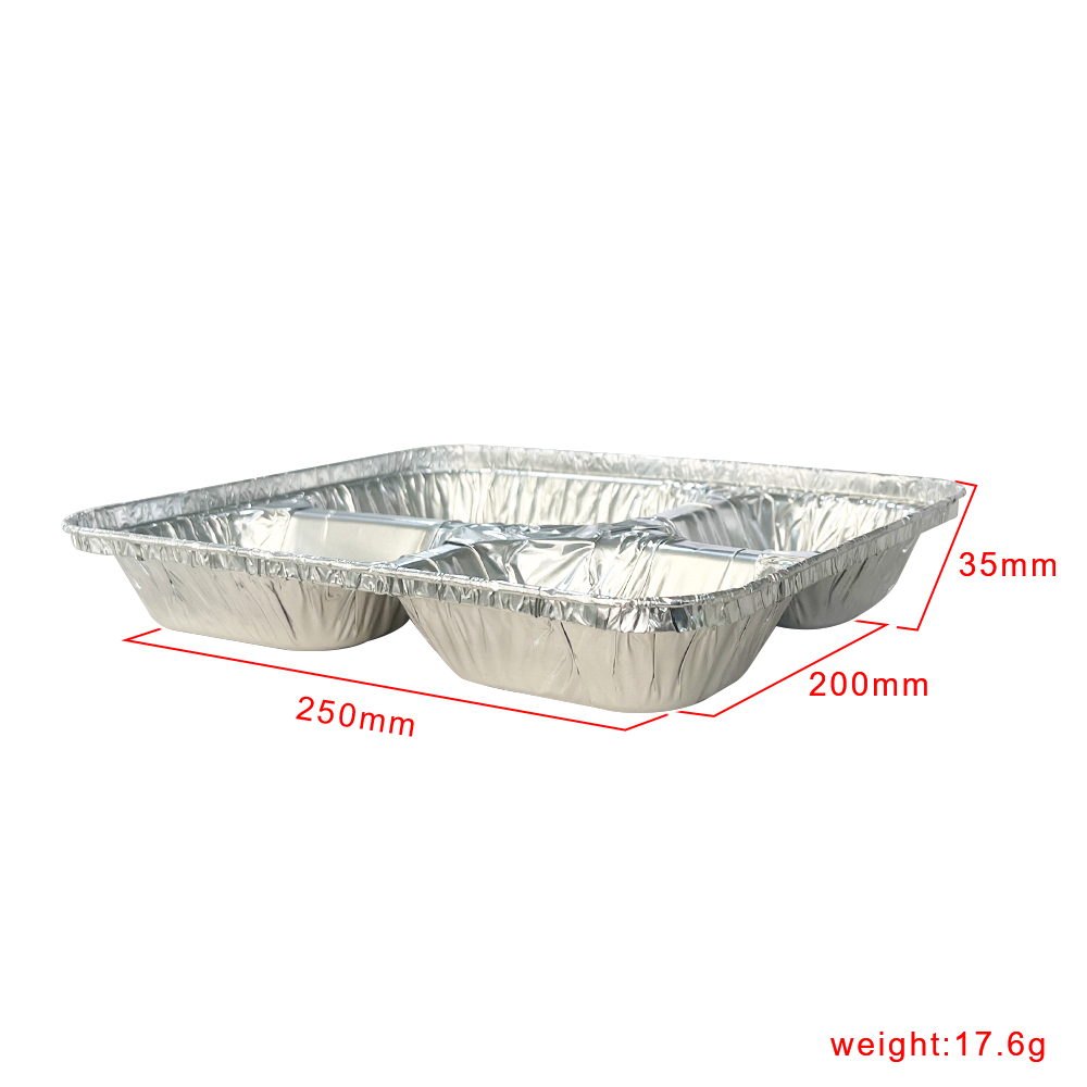 Golden Advantageous 4 Compartments Disposable Food Container for Takeaway Eco-Friendly