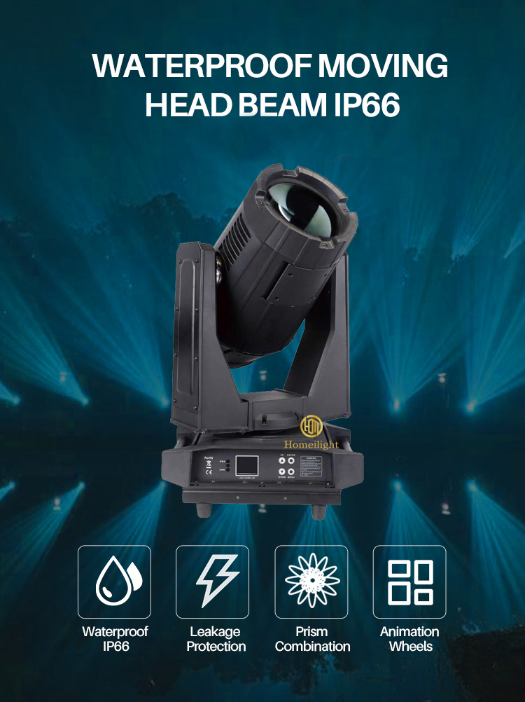 Stage Performance Waterproof 17r 350w Beam Moving Head Light With 14 Colors White Light