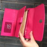 Cute Authentic Stingray Skin Lady Long Kitty Cat Trifold Wallet Genuine Leather