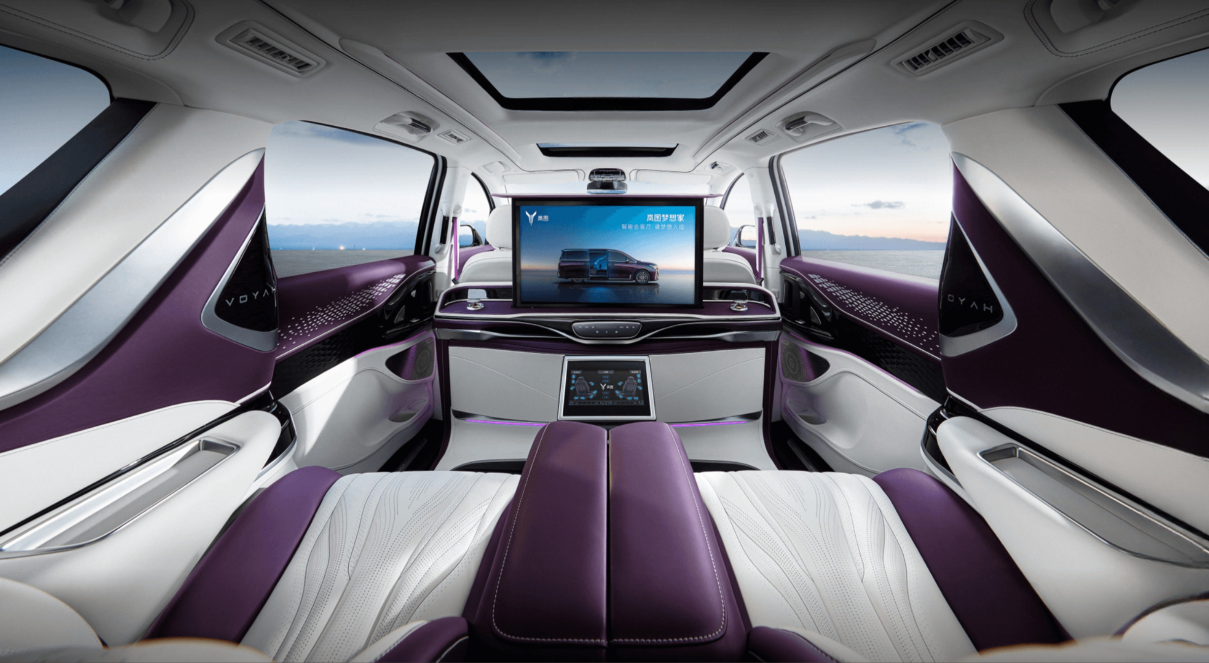 Luxury Seating EV Car MPV Dongfeng Voyah 4WD Electric Cars For Family Or Business Car 2023 Model VOYAH Dreamer 7 Seats