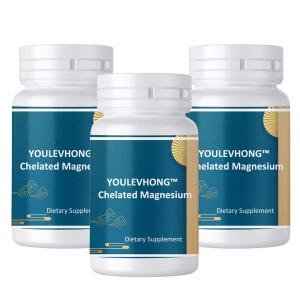 Non GMO Chelated Magnesium Supplement for Vegetarians and Vegans Promotes Heart and Bone Health