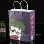 Industrial Surface Packaging Kraft Paper Gift Bag with Handle Customized Logo