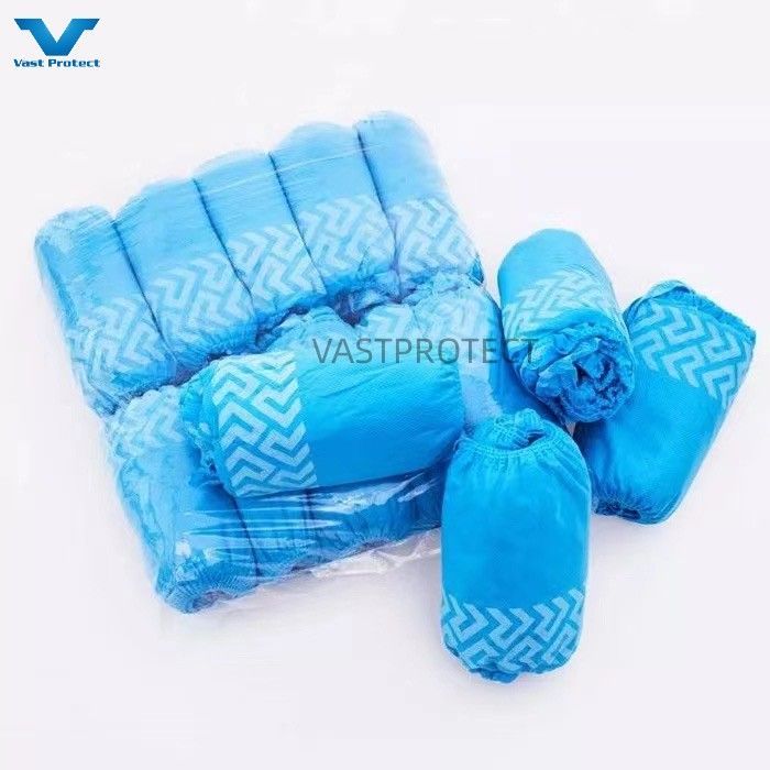 Industrial OEM Disposable PP Durable Elastic Green Shoe Cover