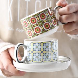 Quality Christmas Gift Tazas Customized 200ml 6.76oz Porcelain Coffee Tea Cup And Saucer wholesale