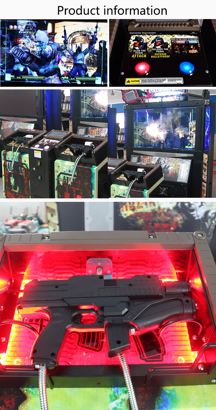55 Inch Scree Razing Simulator Shooting Game Machine Hardware , Plastic Uptake Material