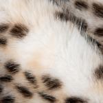 Non-Conducting Tricot Knitted Leopard Print Faux Fur Fabric for 2024 Garments