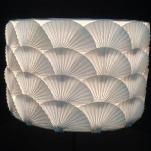 Quality E27 White Bedside Lamp Shades D300*200mm Cotton Felt Shell wholesale