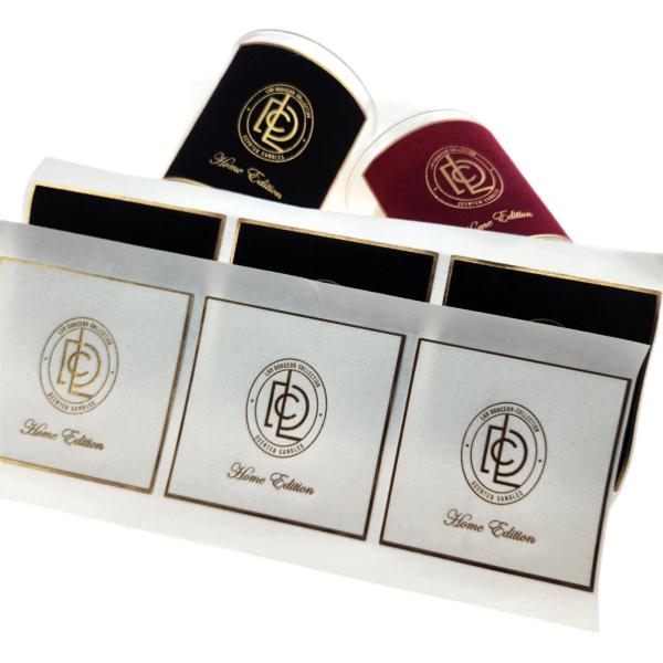 Hot Sale Velvet Sticker Labels Female Perfume OEM Original Perfume Metal Label