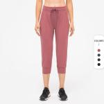 210gsm Women Lounge Wear 3/4 Yoga Pants Workout Sweatpants Yoga Jogger Carpis