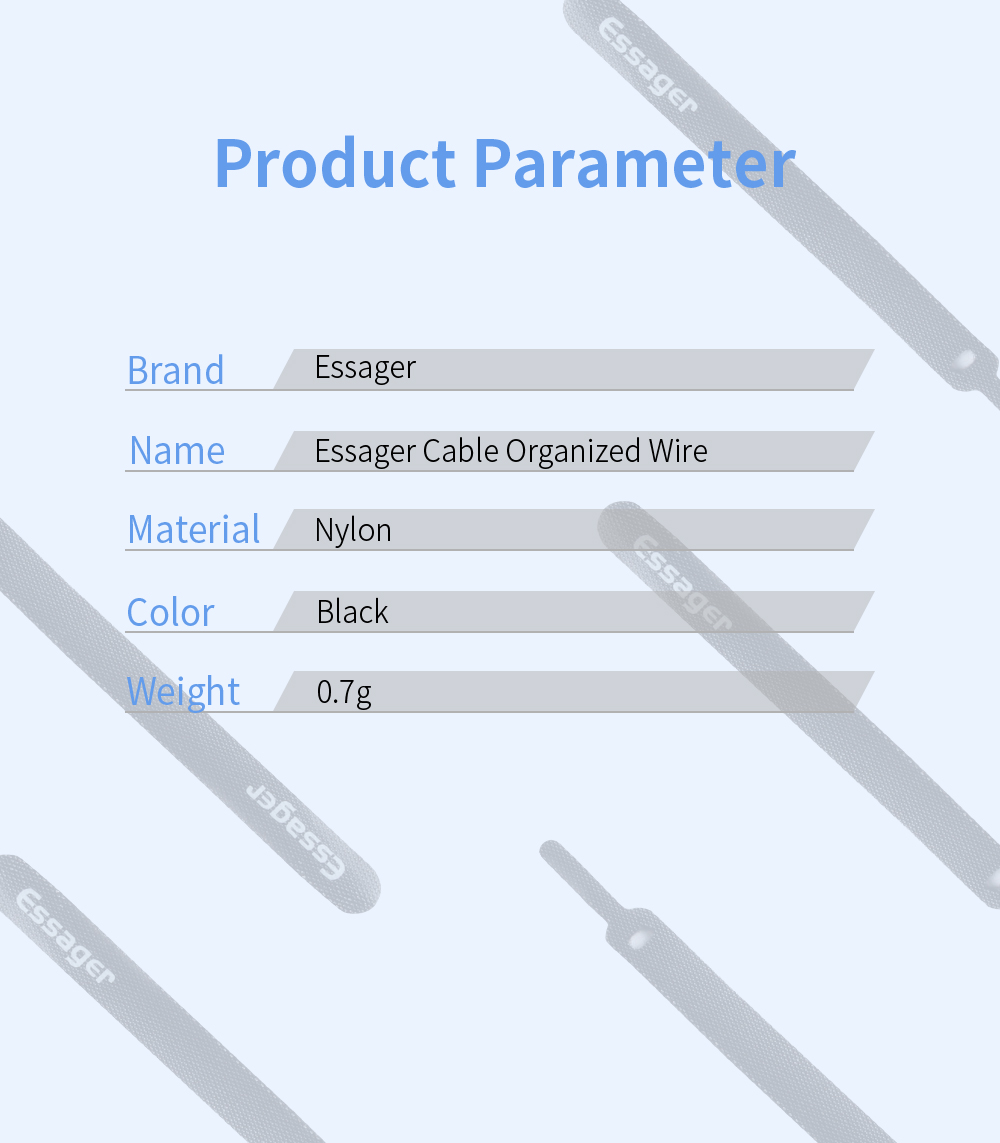 Essager 2022 Cable Organizer Wholesales Price 1/5/10/20/PCS Black Cable Organizer Wire Winder Clips Cable Management