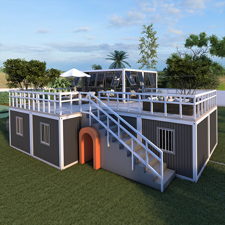 BOX SPACE 2 Bedrooms Quick Build Prefabricated Villa, Modular Mobile Container House, Tiny House Living