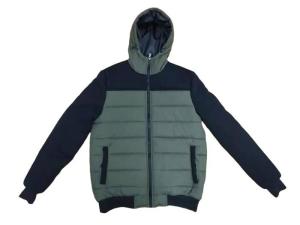 Quality Mens Washed Cotton Padded Jacket Green Mens Winter Coats Outerwear wholesale