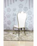 Stainless Steel Event Throne Wedding Banquet Chair Golden With Cushions