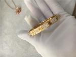 Diamond High End Custom Jewelry Love Bracelet 18K Yellow Gold