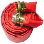 Customized 3/4"-12" water discharge pvc/NBR layflat hose flexible lay flat hose