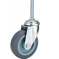 Quality light duty 3&quot; threaded stem TPR caster, 2.5 inch TPR wheels, 3 inch TPR castor, thermoplastic rubber caster wholesale