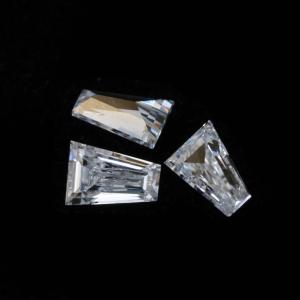 Quality moissanite solitaire ring Wholesale Mossanite Gem Tapered Baguette Cut Charles VVS Loose Moissanite Diamond gem wholesale