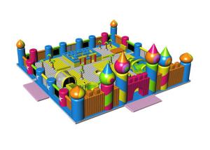 Quality Customized Waterproof 1000D Tarpaulin Inflatable Theme Park wholesale